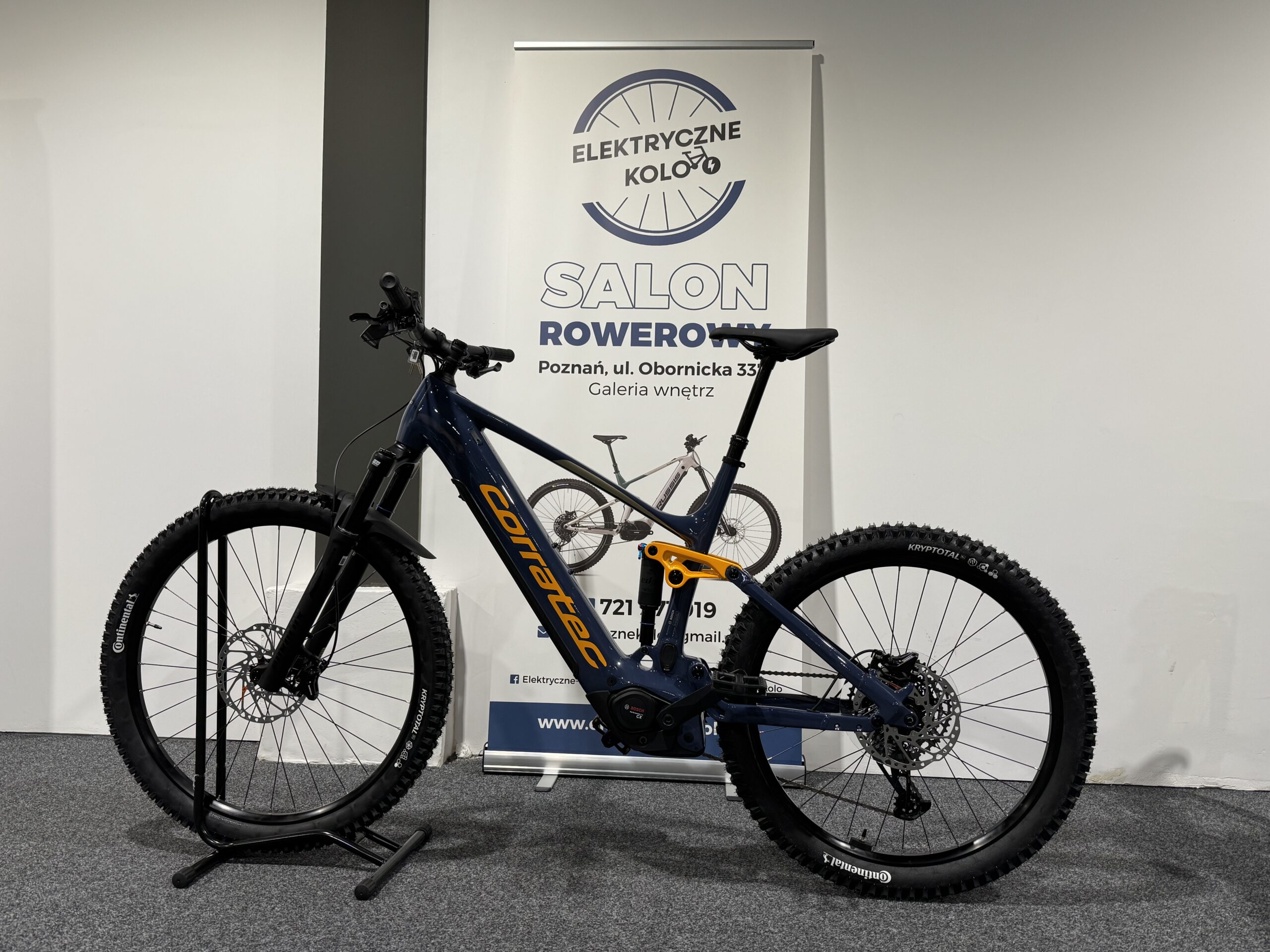 Rower elektryczny Corratec E-Power RS160 LTD-(800 Wh) nieb / żół, rama L